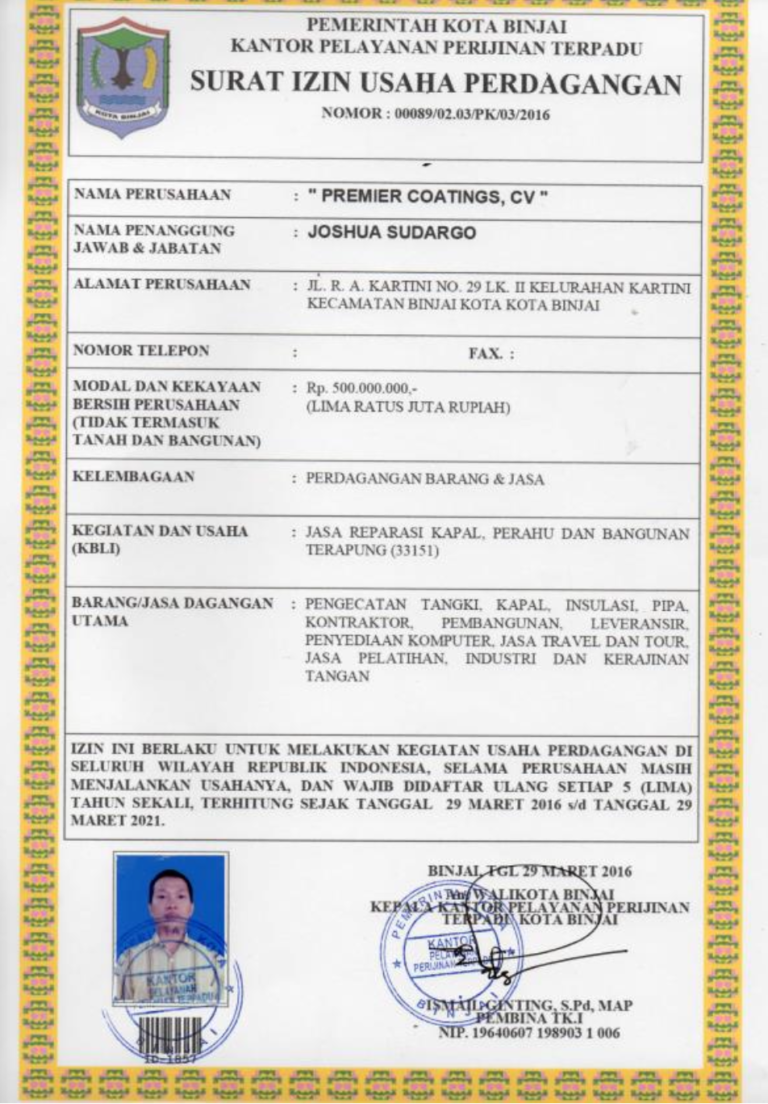 PC - Surat Izin Usaha Perdagangan SIUP